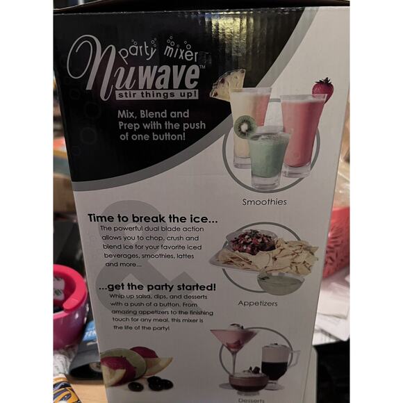 Nuwave Party Mixer 22191 Drink Mix Blend Prep Smoothies Dips & More. New In Box - Picture 5 of 6